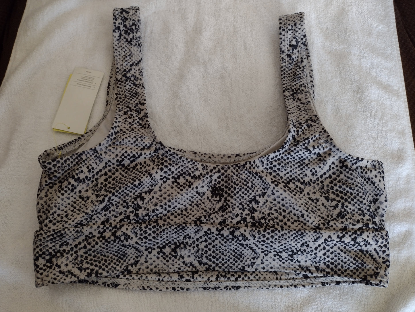 Women's All In Motion Pull-On Swim Top Size XL (16-18) Gray