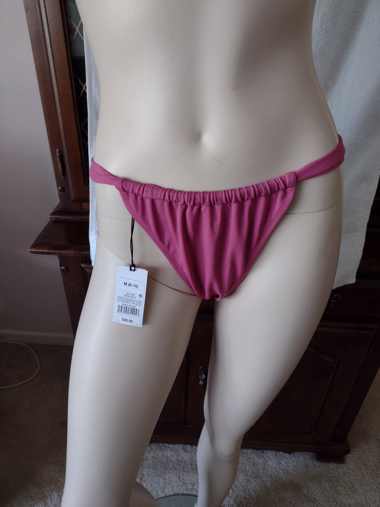 Women's Ultra High Leg Ultra Cheeky Bikini Bottoms by Shade & Shore Size M (8-10)