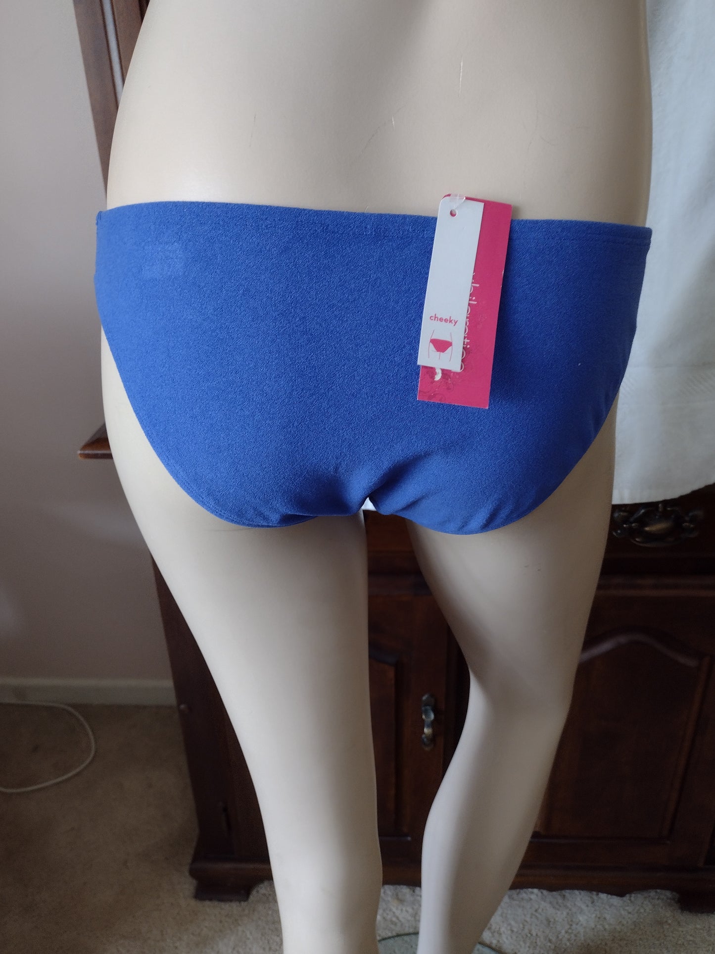 Juniors' Cheeky Bikini Bottoms by Xhilaration Size M (4-6) Blue