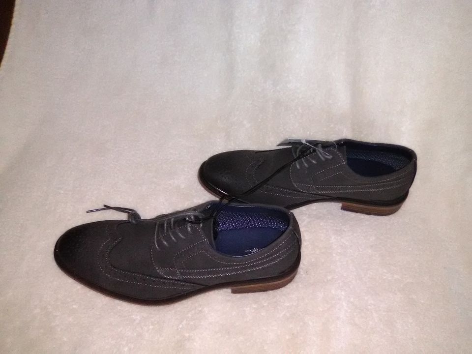 Men's Dark Gray Dress Shoes Size 8