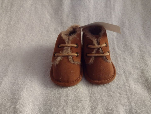 Meckior Baby Booties, Anti-Slip, Fleece Lining 0-6M