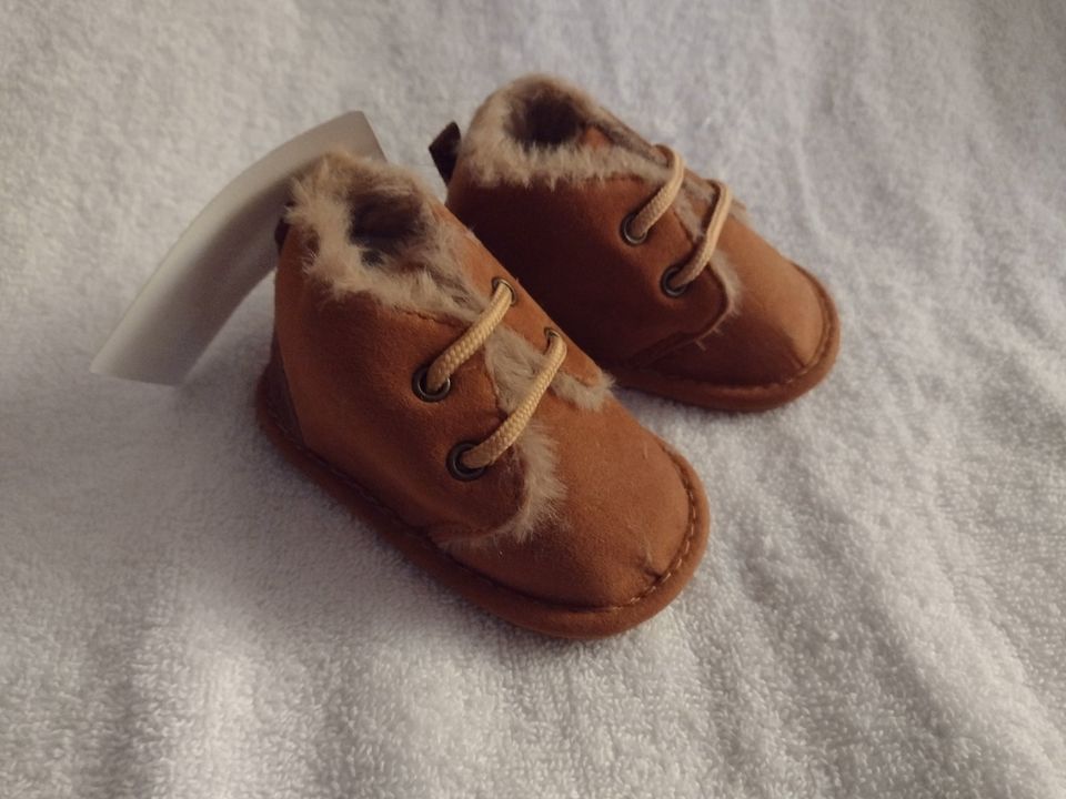 Meckior Baby Booties, Anti-Slip, Fleece Lining 0-6M