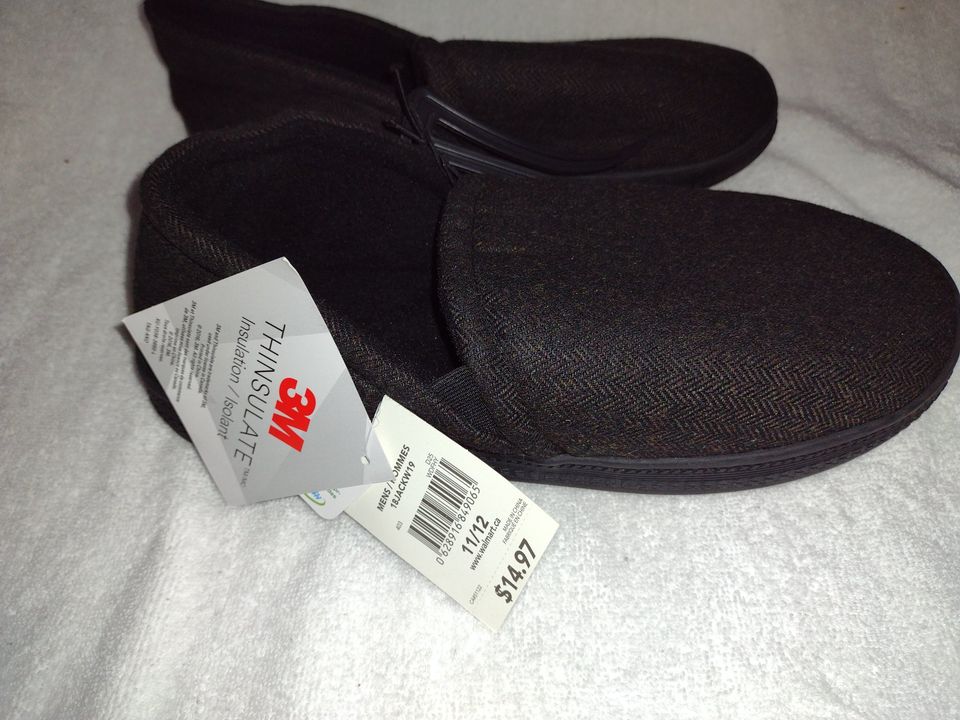 Men's Jack Slippers by George Dark Gray Size 11/12