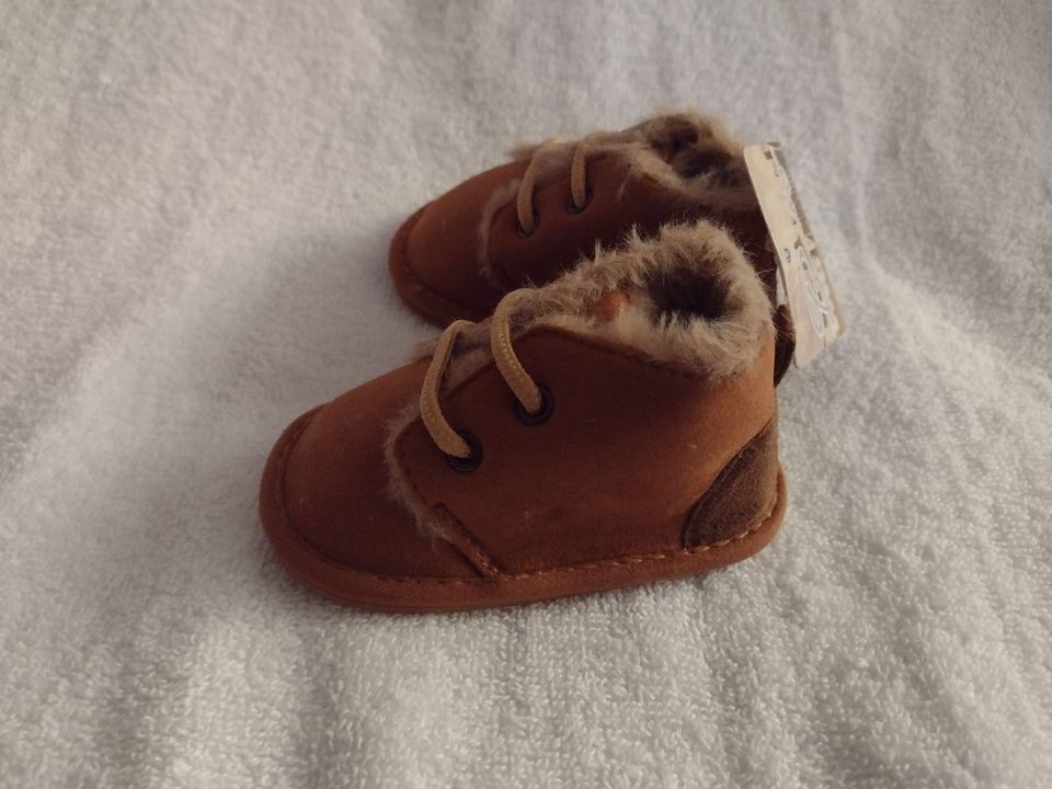 Meckior Baby Booties, Anti-Slip, Fleece Lining 0-6M