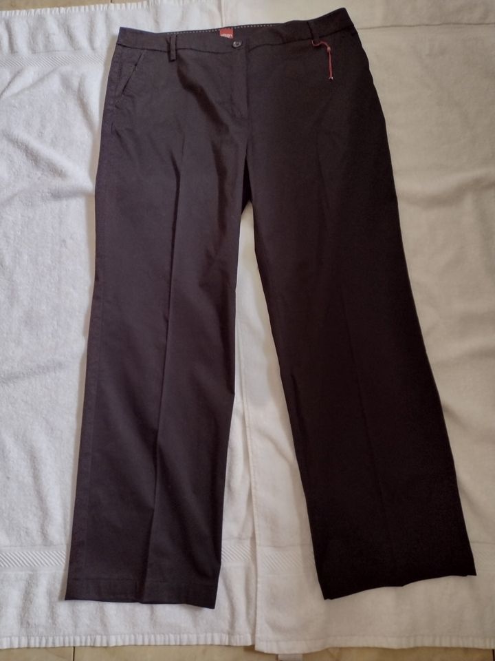 Women's Cotton Pants by Olsen Europe Size 10/L Black