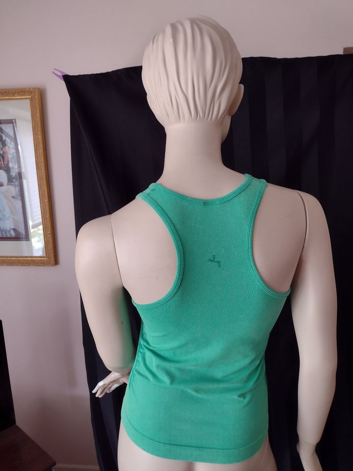 Women's French Terry Racerback Tank Top with Side Ruching