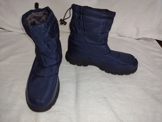 Men's Winter Casual Walking Boots Size 12 Navy Blue