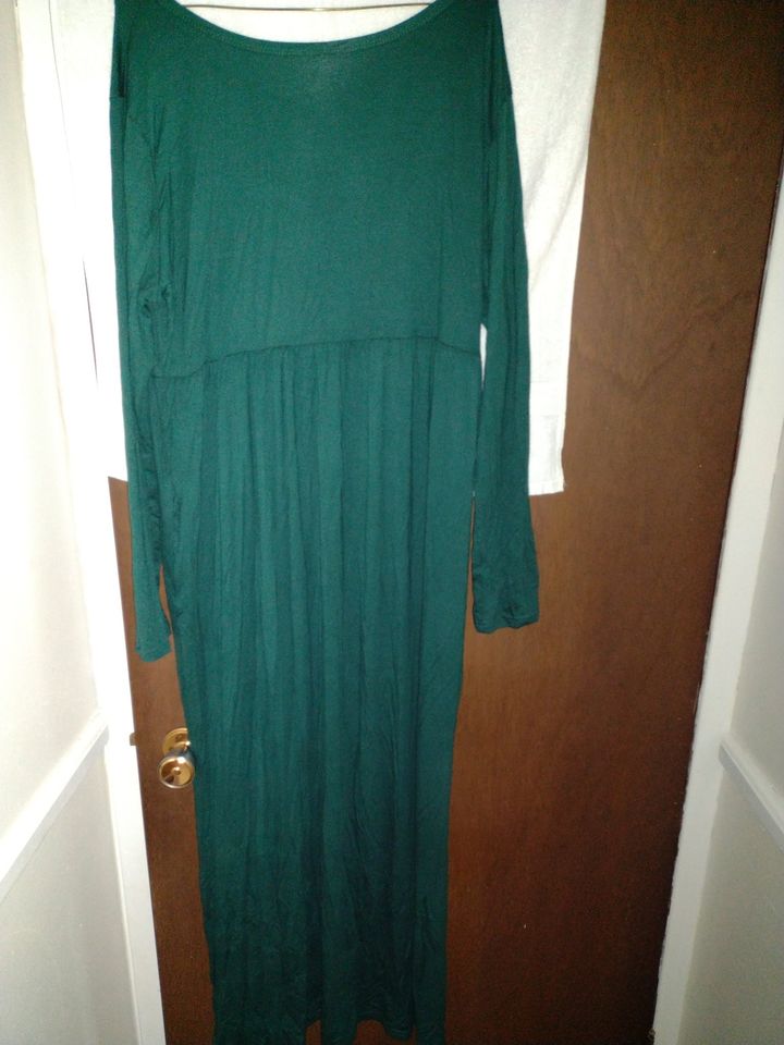 Women's Casual Long Dress Size 2XL Dark Green