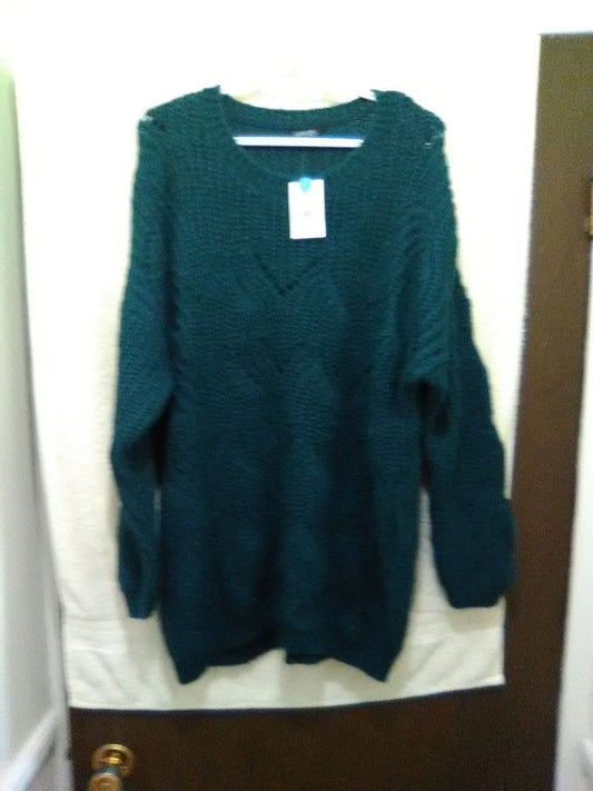 Women's Sweaters  Green or Burgundy Size 2XL