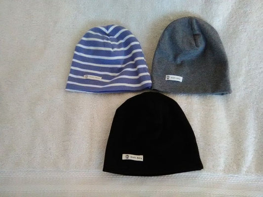 3 Newborn Baby Hats 0-6 Months