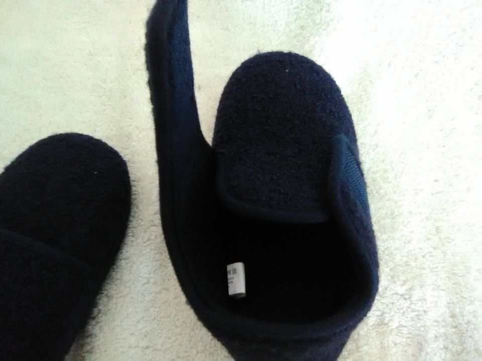 Children's Felt Slippers by Home Top Navy Size 30Eu. Navy