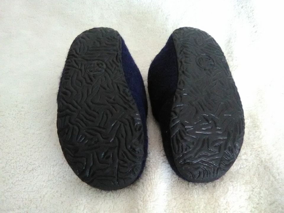 Children's Felt Slippers by Home Top Navy Size 30Eu. Navy