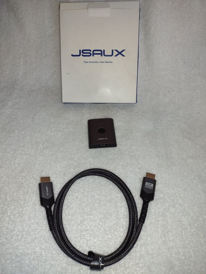 HDMI Switch 2 In 1 Out & HDMI to HDMI Cable by Jsaux