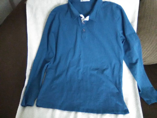 Men's Long Sleeve Polo Shirt Size L