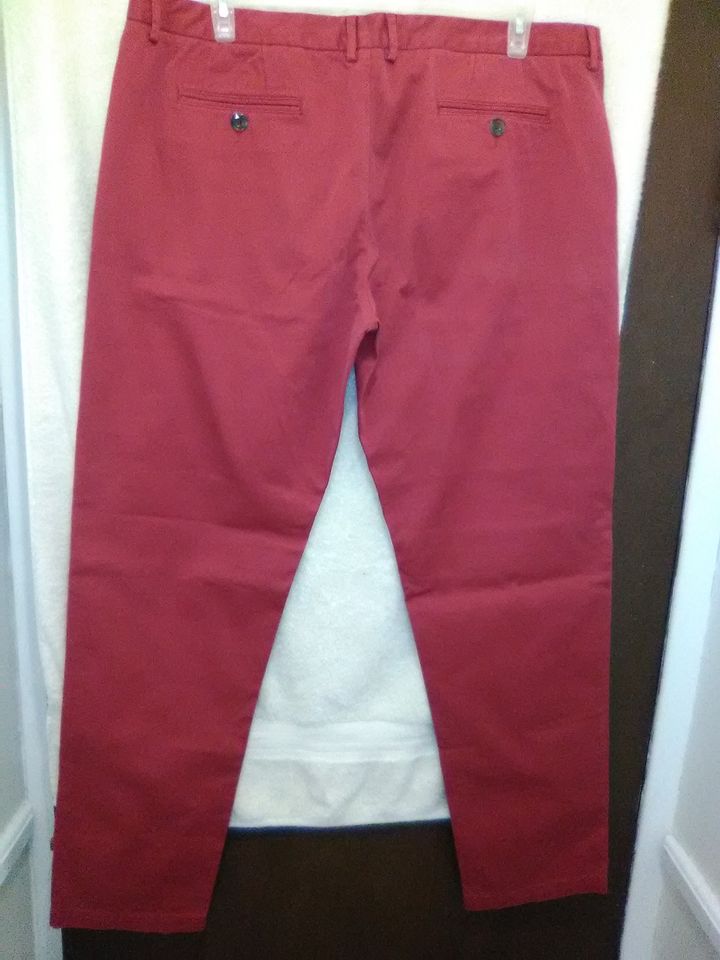 Men's Button Front Cotton Trousers by ICEBERG Size 42W 33L