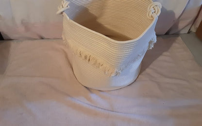 Large Woven Storage Basket with Handles