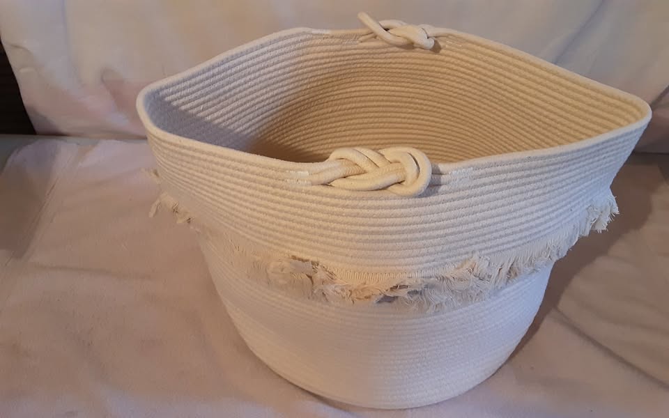 Large Woven Storage Basket with Handles