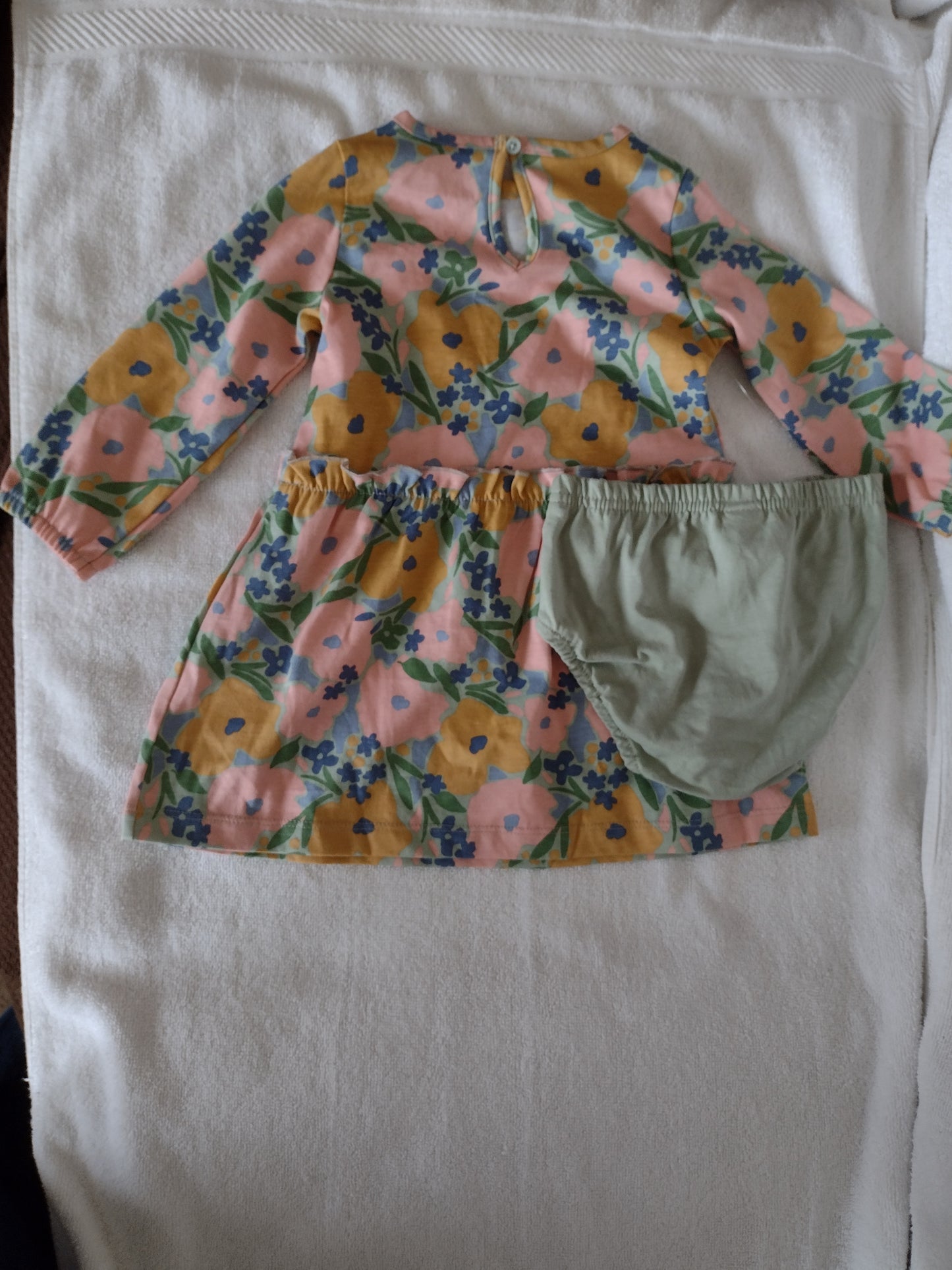 2Pc. Toddler Girl Long Sleeve Dress & Panty Set by Carter's Size 18M