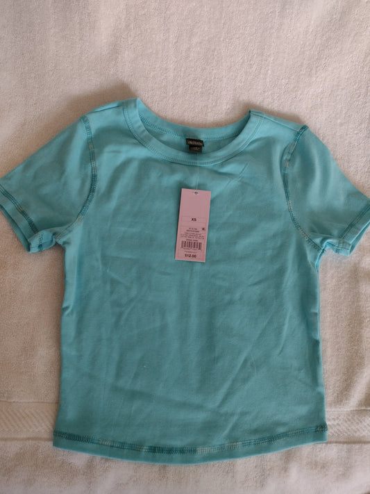 Girls T-Shirt by Wild Fable Size XS Youth Aqua Blue