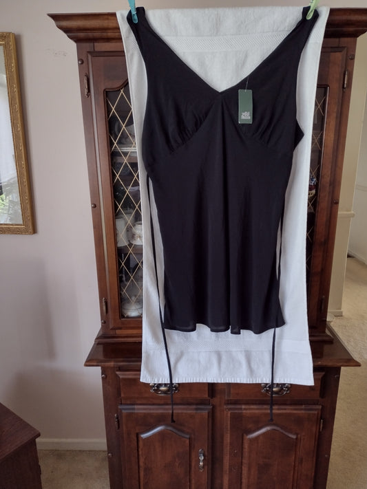 Women's Swimsuit Cover-Up Mini Dress Black Size 1X