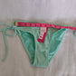 Juniors' Tie Bikini Tops & Bottoms Green