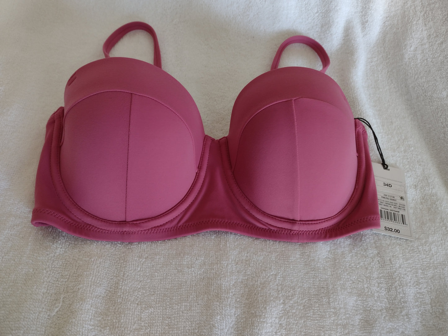 Shade & Shore Bikini Tops Pink Sizes 34D, 36B