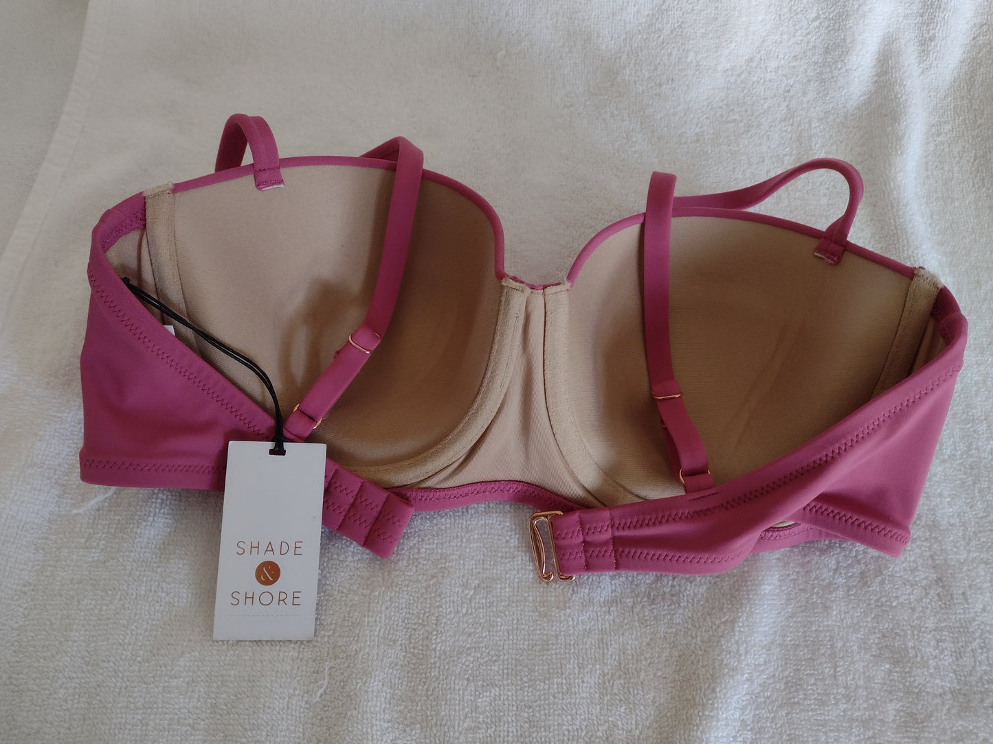 Shade & Shore Bikini Tops Pink Sizes 34D, 36B