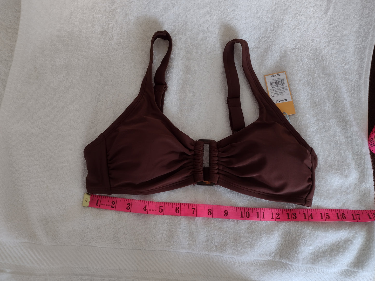 Brown Bikini Top by Kona Sol Size M (8-10)