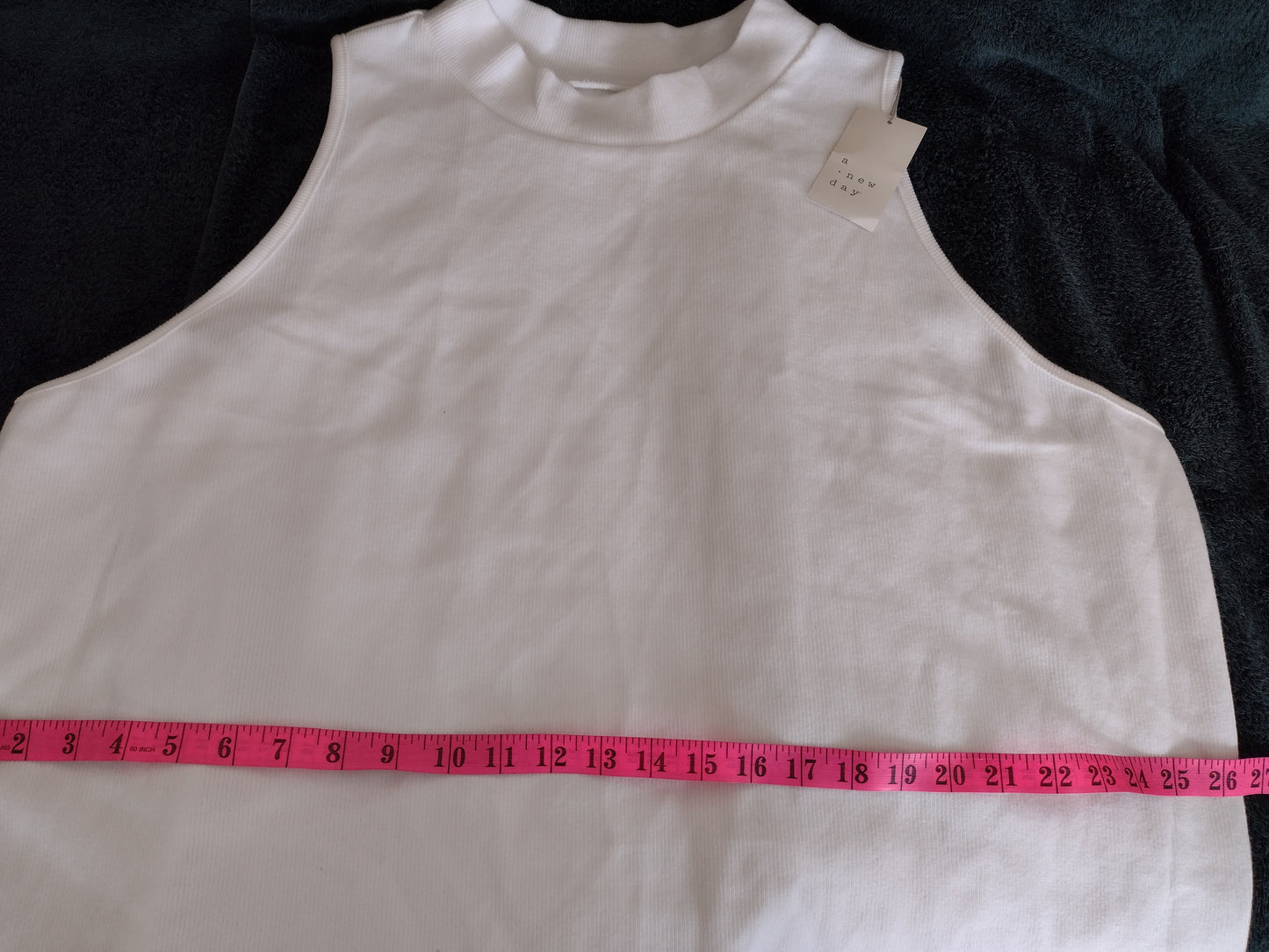 Women's Plus Size Rib Knit Tank Top White Size 4X