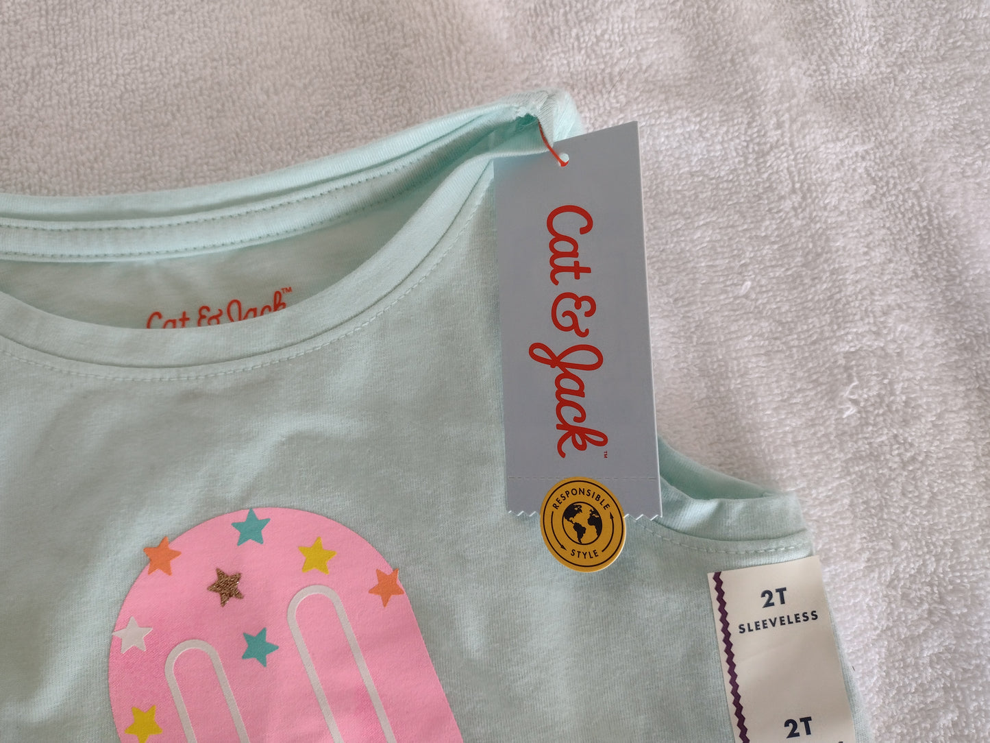 Toddler Girl Sleeveless Top Size 2T Mint