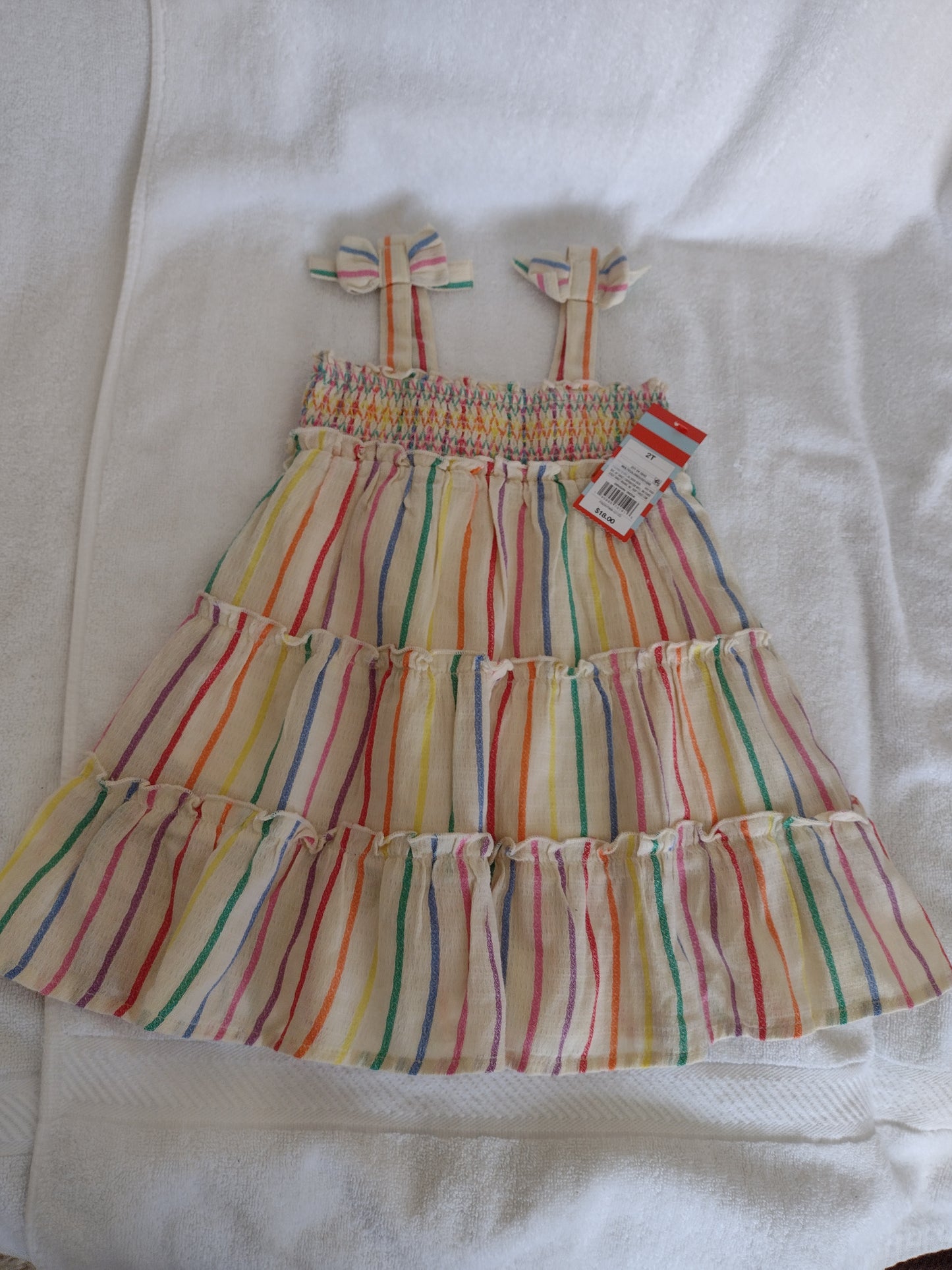 Toddler Girl Cotton Dress with Liner Size 2T