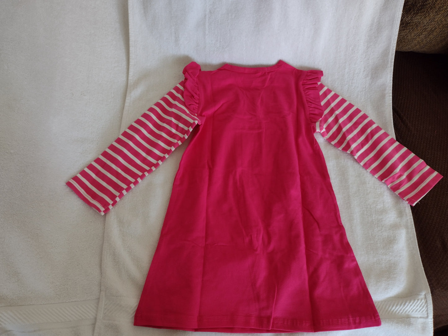 Girl's Pink Dress with Unicorn (3-4 Yrs. & 104cm. Height)