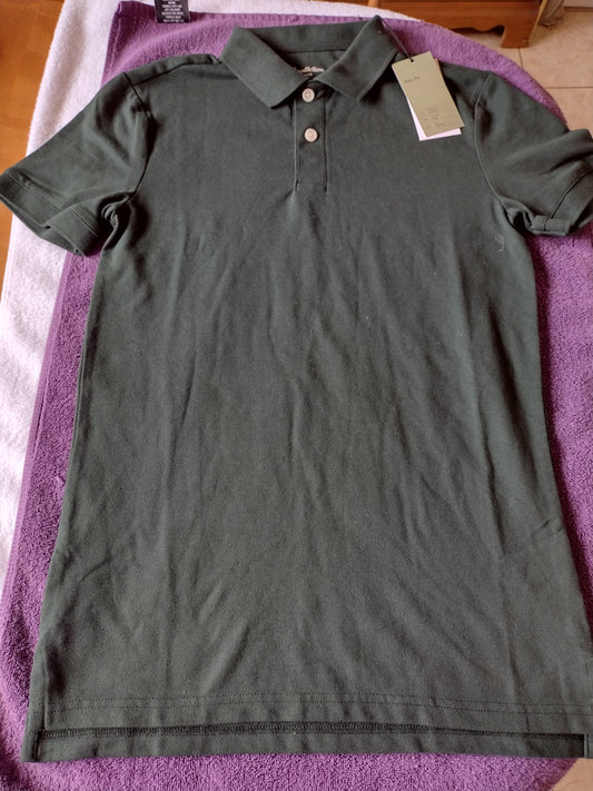 Men's Polo Shirts Slim Fit~Forest Green or Coatal Wave Size S