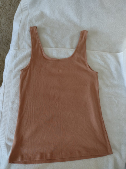 Women's Rib Knit Tank Top Size L