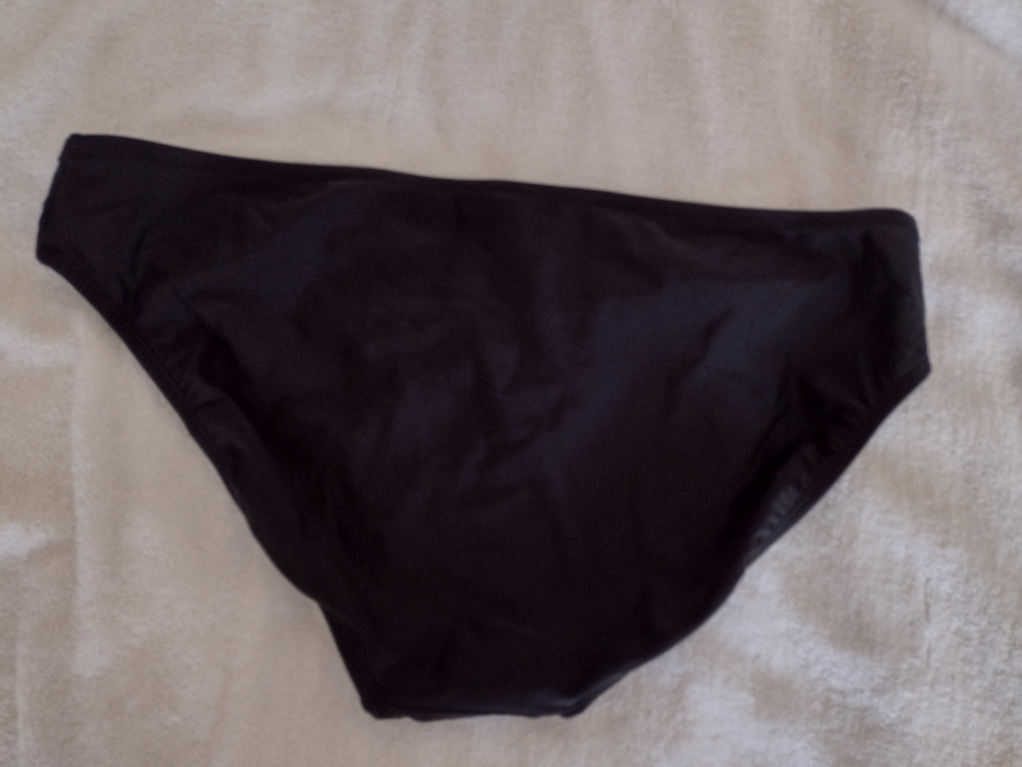 Women's High Coverage Hipster Bikini Bottoms Size XL (16-18) Black