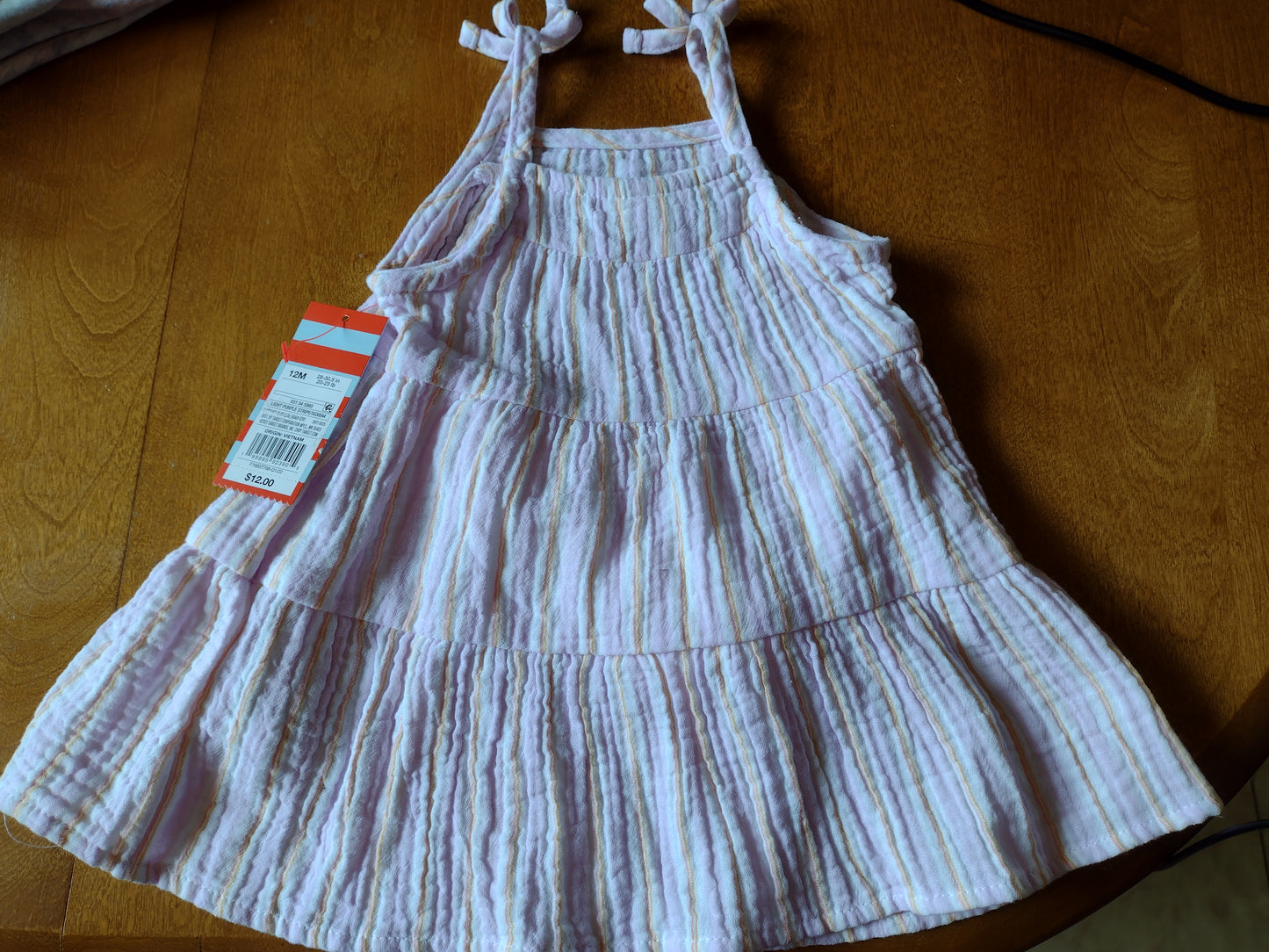 Infant Girl's Cotton Dress Size 12M