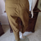 Women's Pull-On Tie Waist Pants Light Gray or Golden Green