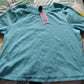 Women's Fitted T-Shirt Size XL Aqua Blue