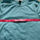 Women's Fitted T-Shirt Size XL Aqua Blue