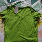 Women's Fitted V Neck Crop Top by Wild Fable Size M Lime Green