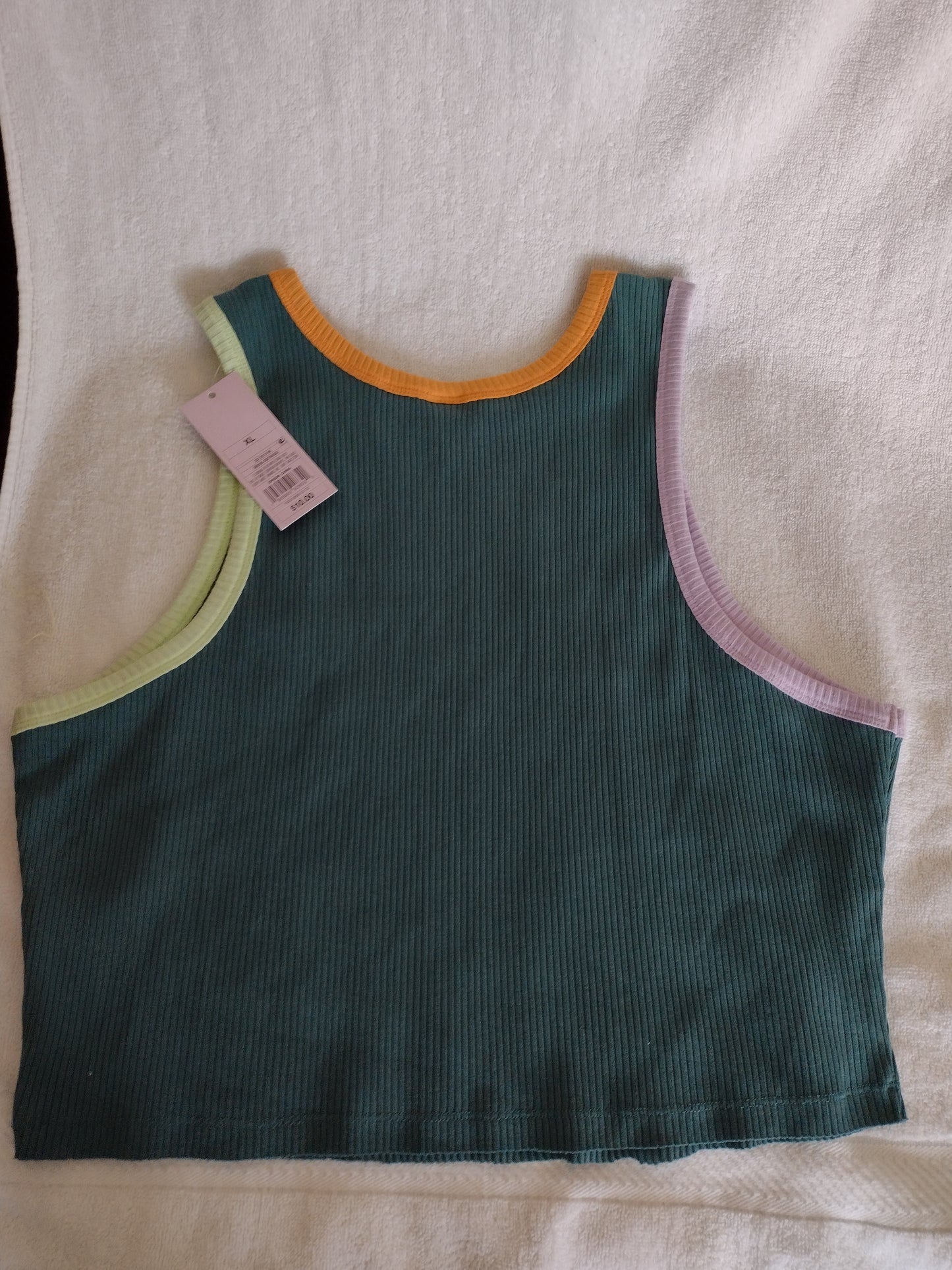 Cropped Rib Knit Tank Top by Wild Fable White or Green Sizes M, XL, XXL