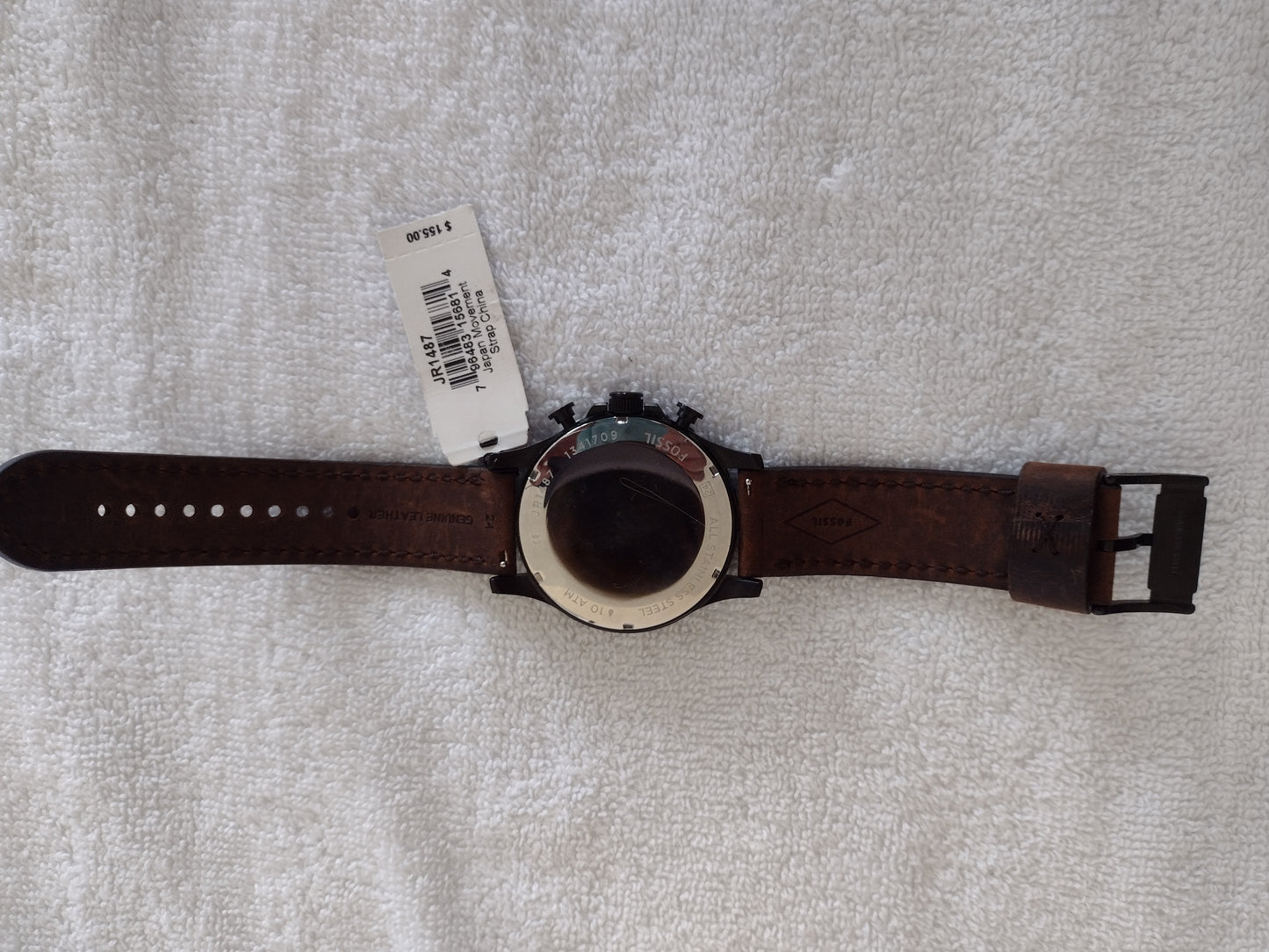 Men's Fossil Quartz Chronograph Watch Style JR1487 Brown