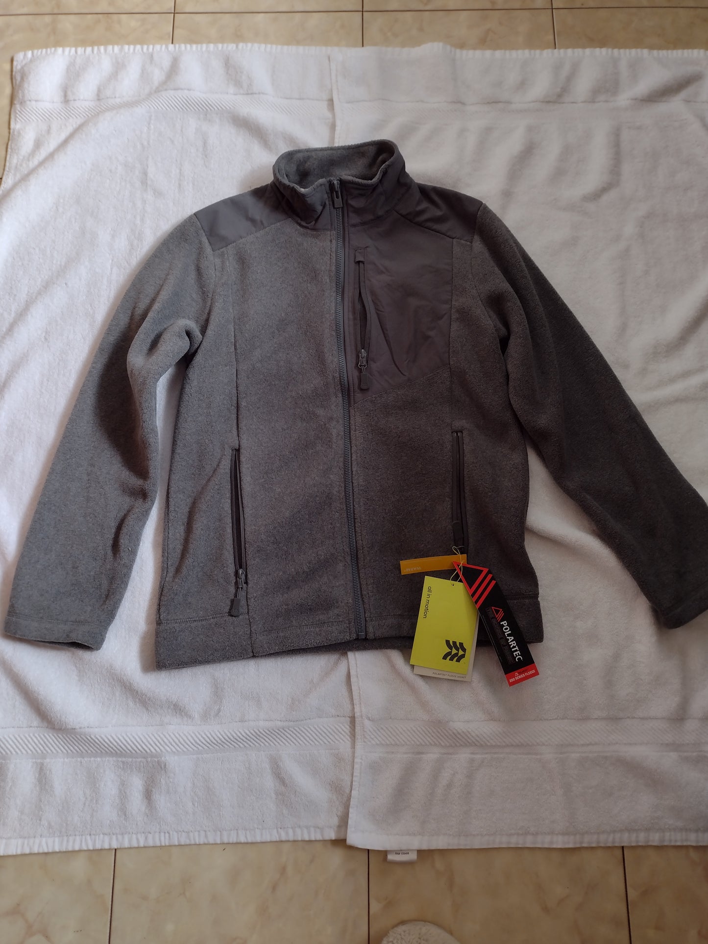 Men's Polartec Fleece Jackets Size S Gray or Black