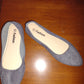 Women's Flat Gray Suede Slip-On Shoes Size 7