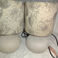 2 Ceramic Lamps with Shades