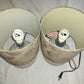 2 Ceramic Lamps with Shades