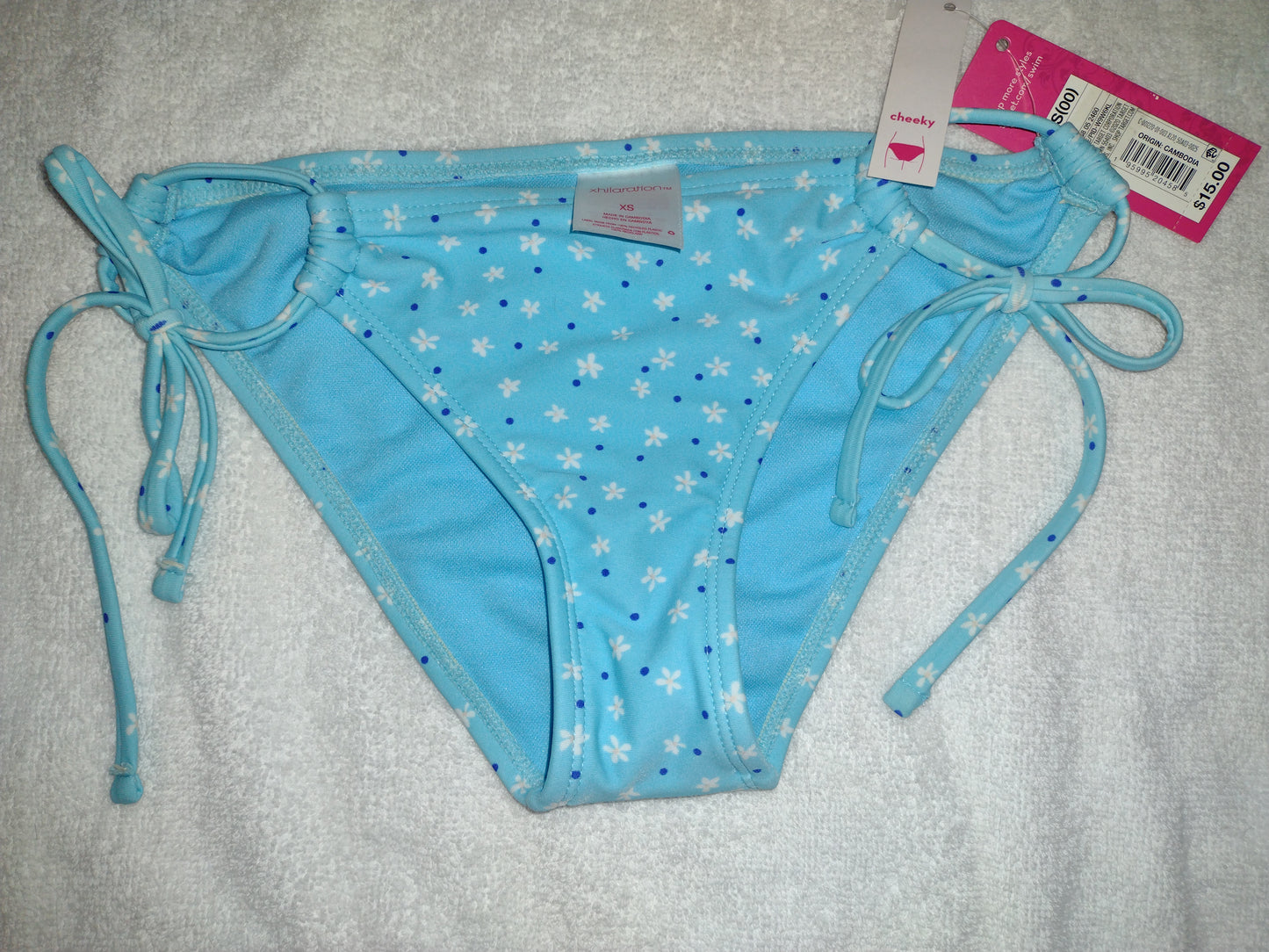 Cheeky Bikini Bottoms by Xhilaration Juniors' Blue Sizes XS (00) and S (0-2)