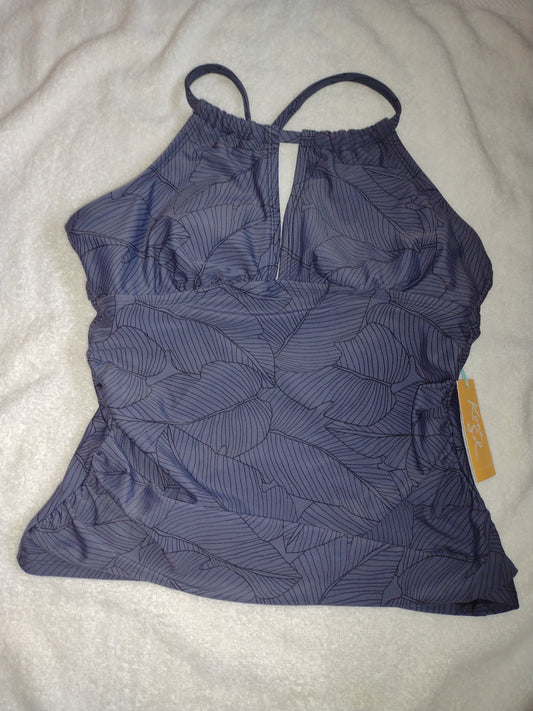 Women's Kona Sol Tankini Top with Ruching Size S (4-6)