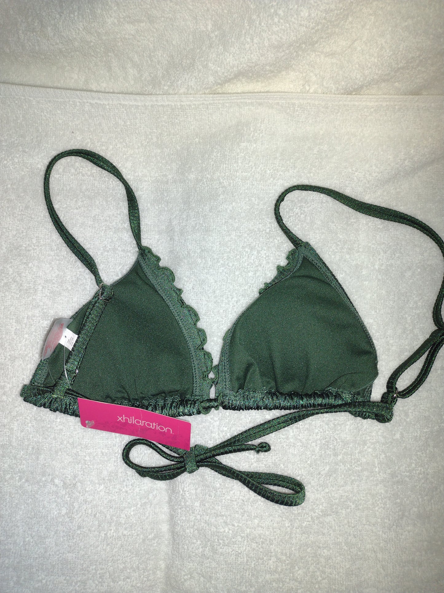 Xhilaration Juniors' Bikini Top Green Size S(0-2)