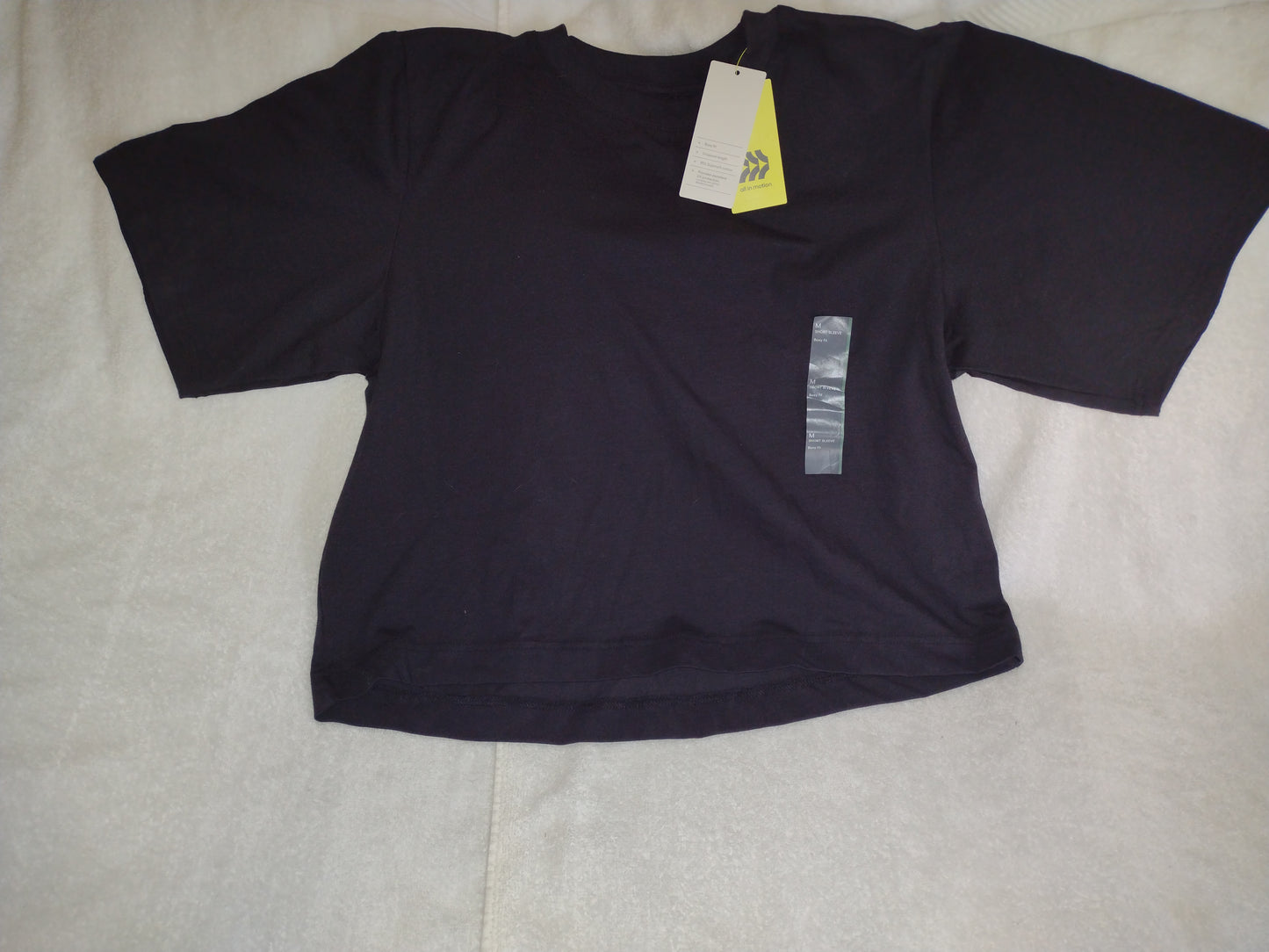 Women's Cropped Boxy Fit T-Shirts by All in Motion Sizes M, XL